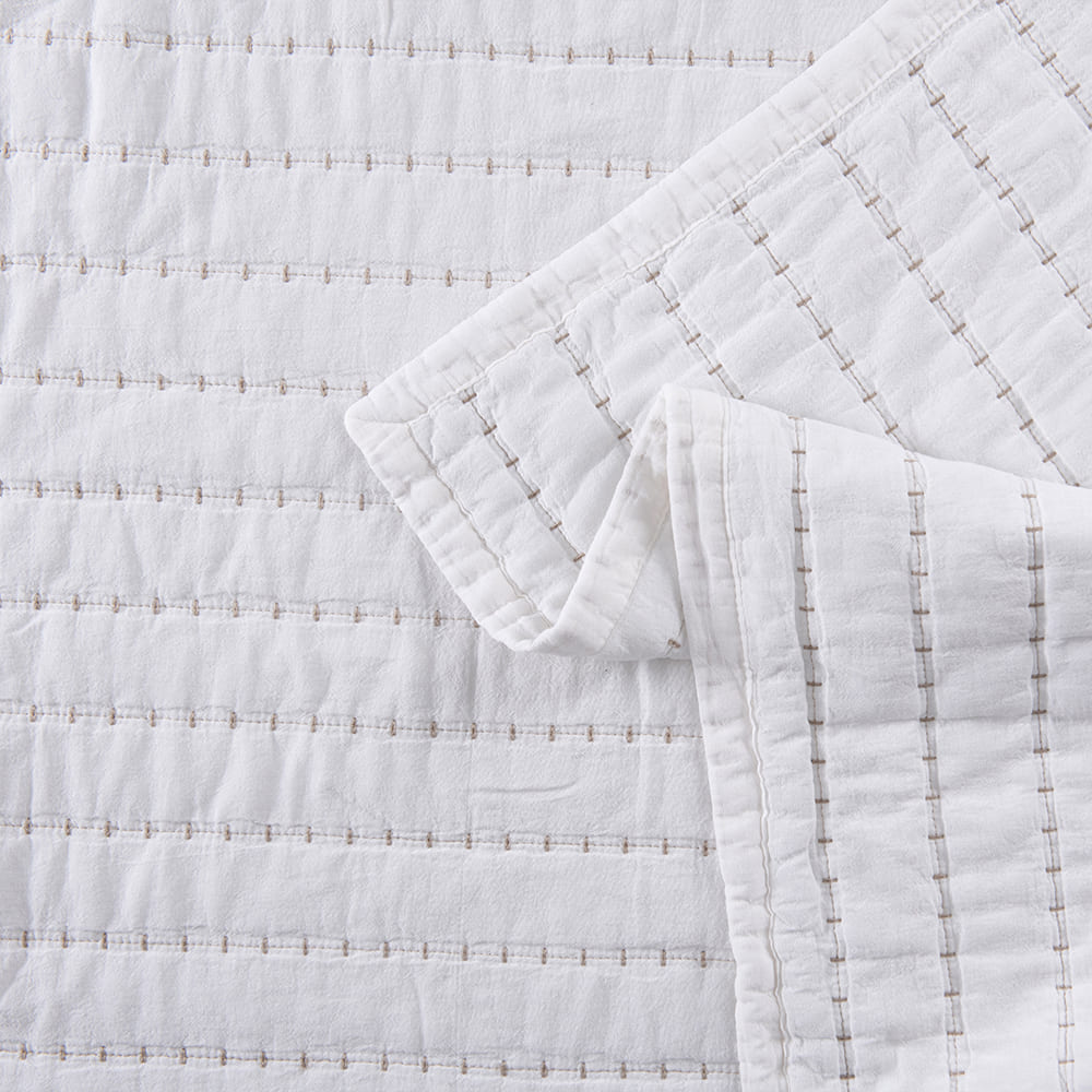 Cubrecama Quilt Lorenzo 1.5 Plazas Blanco