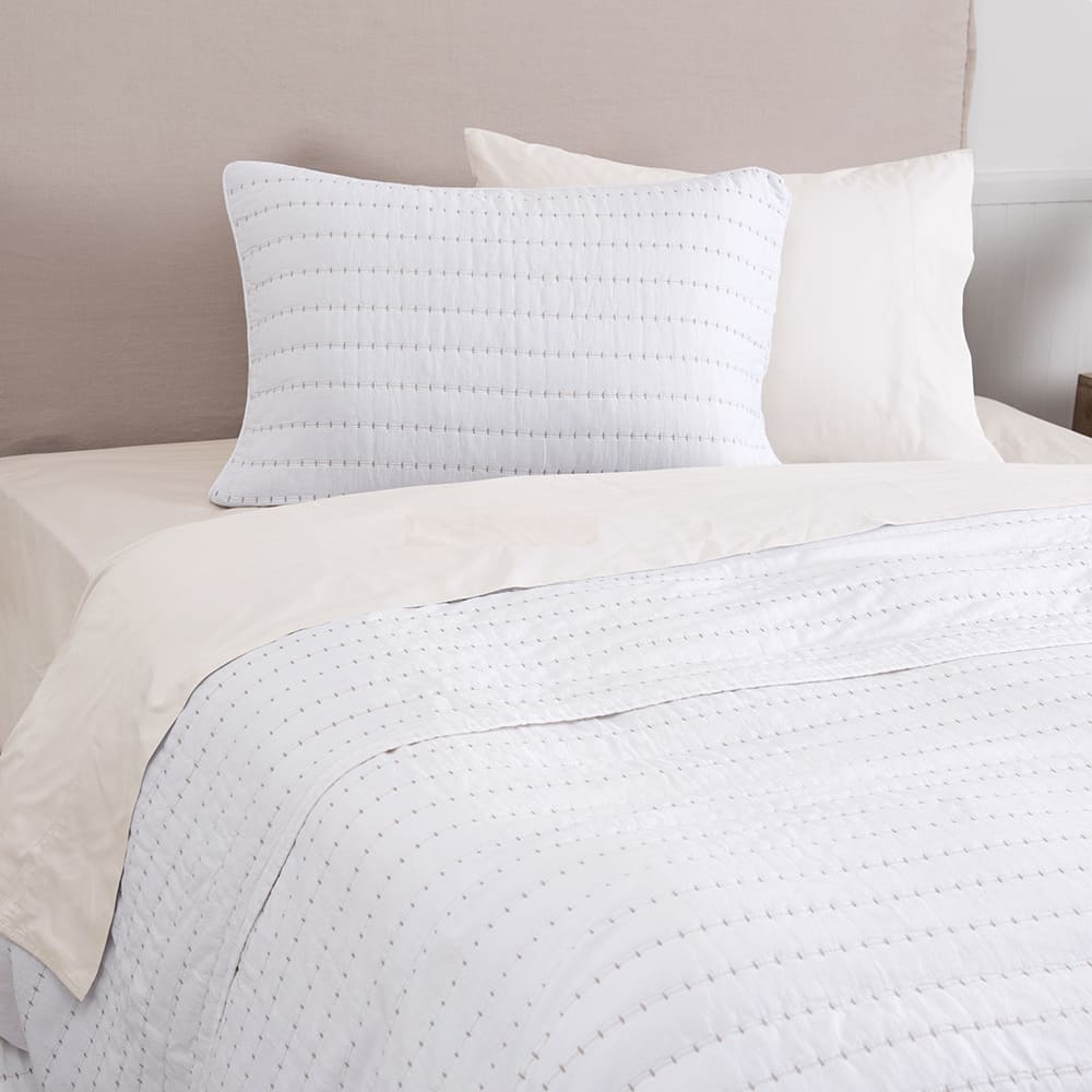 Cubrecama Quilt Lorenzo King Blanco