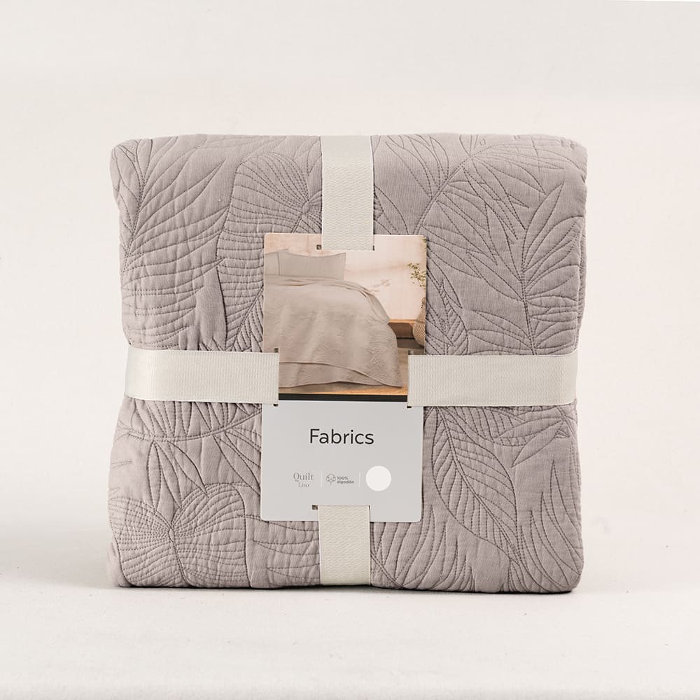 Cubrecama Quilt Larisa 2 Plazas Beige