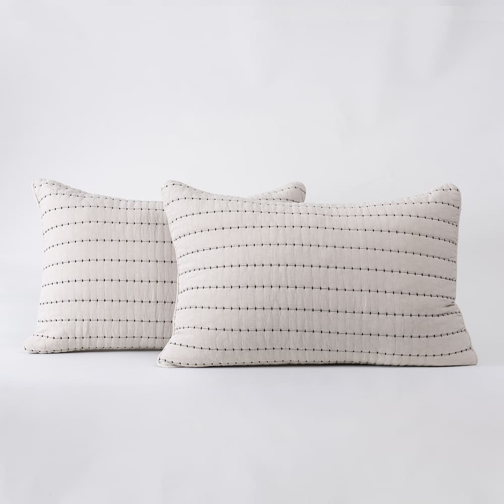 Set 2 Fundas Almohadas Lorenzo 50x70cm Beige