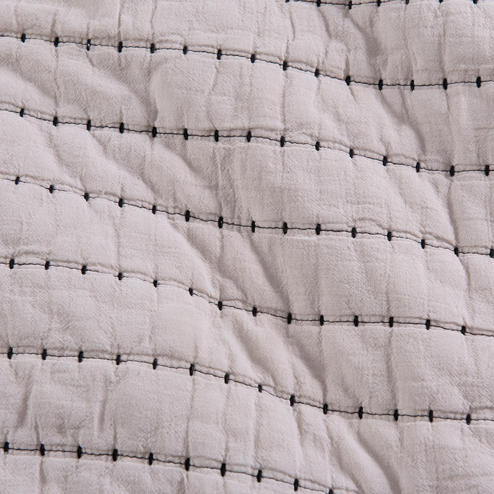 Set 2 Fundas Almohadas Lorenzo 50x70cm Beige