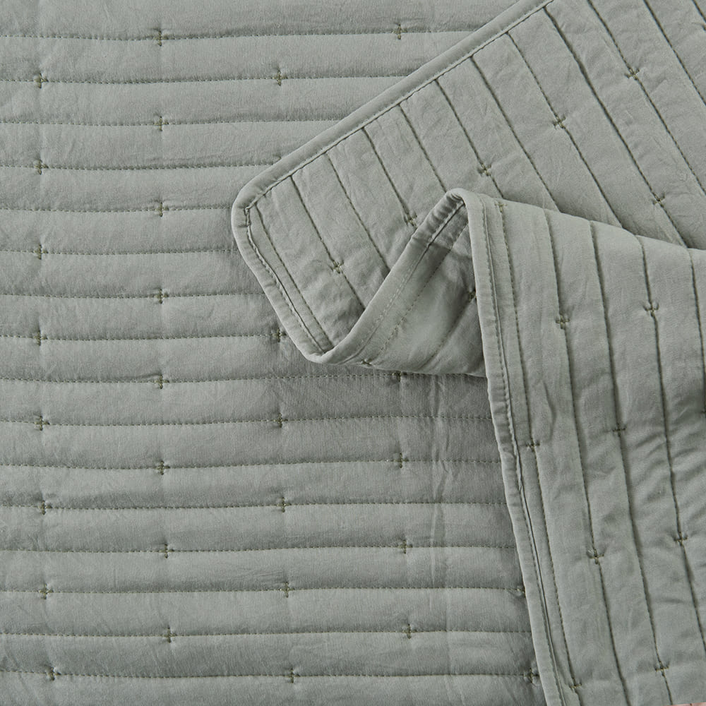 Cubrecama Quilt Renato King Verde