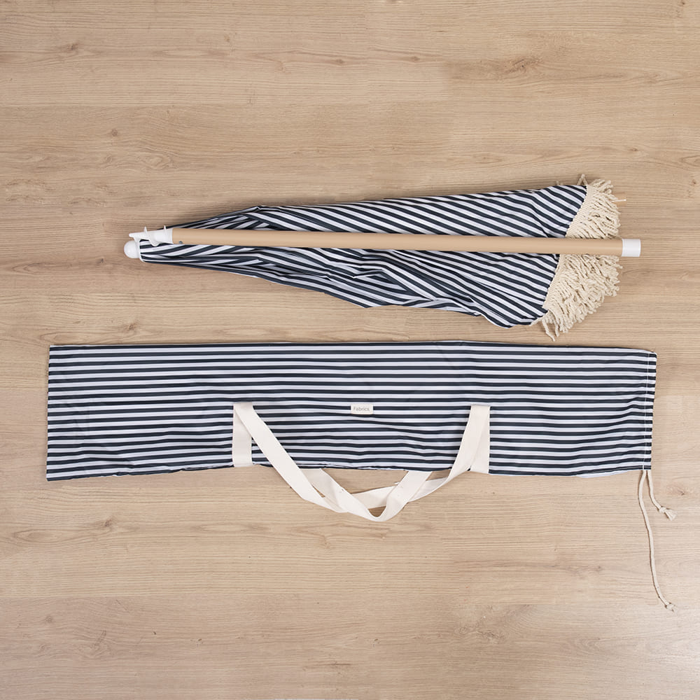 Quitasol Marbella Azul Rayas 167cm