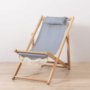 Silla Playa Plegable Menorca Azul Rayas