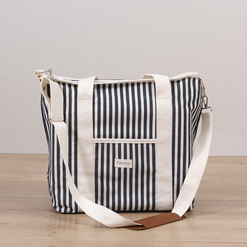 Bolso Cooler Azul Rayas 25 Litros