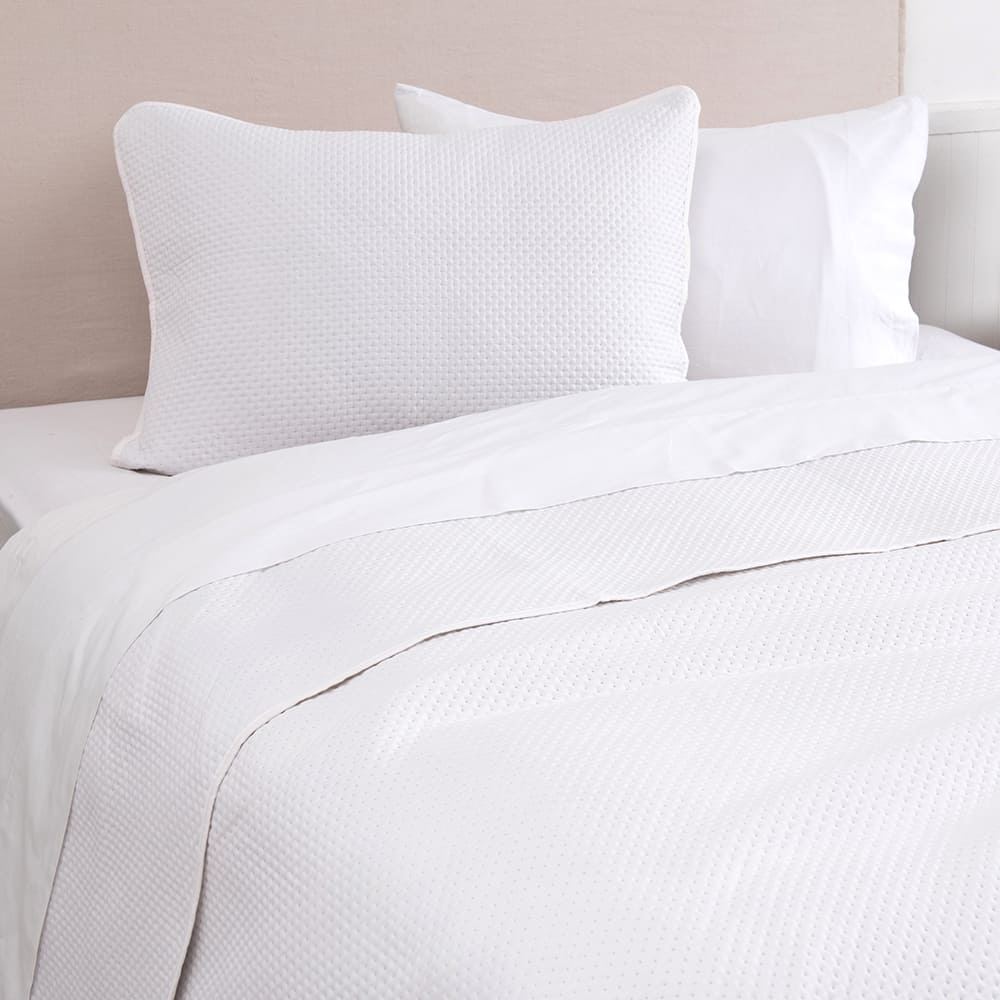 Cubrecama Quilt Pinsonic 1.5 Plazas Blanco