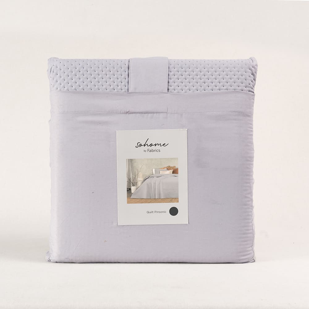 Cubrecama Quilt Pinsonic 2 Plazas Perla