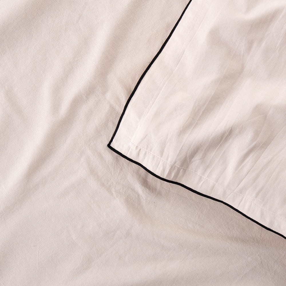 Funda Plumón Frame 1.5 Plazas Beige