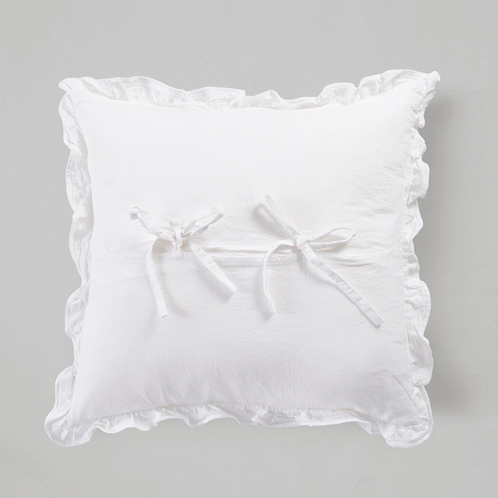 Cojín Vuelos Crepé Blanco