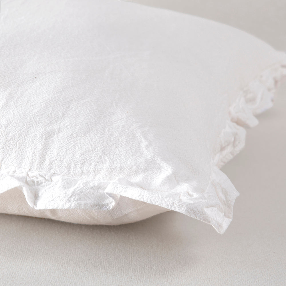 Cojín Vuelos Crepé Blanco