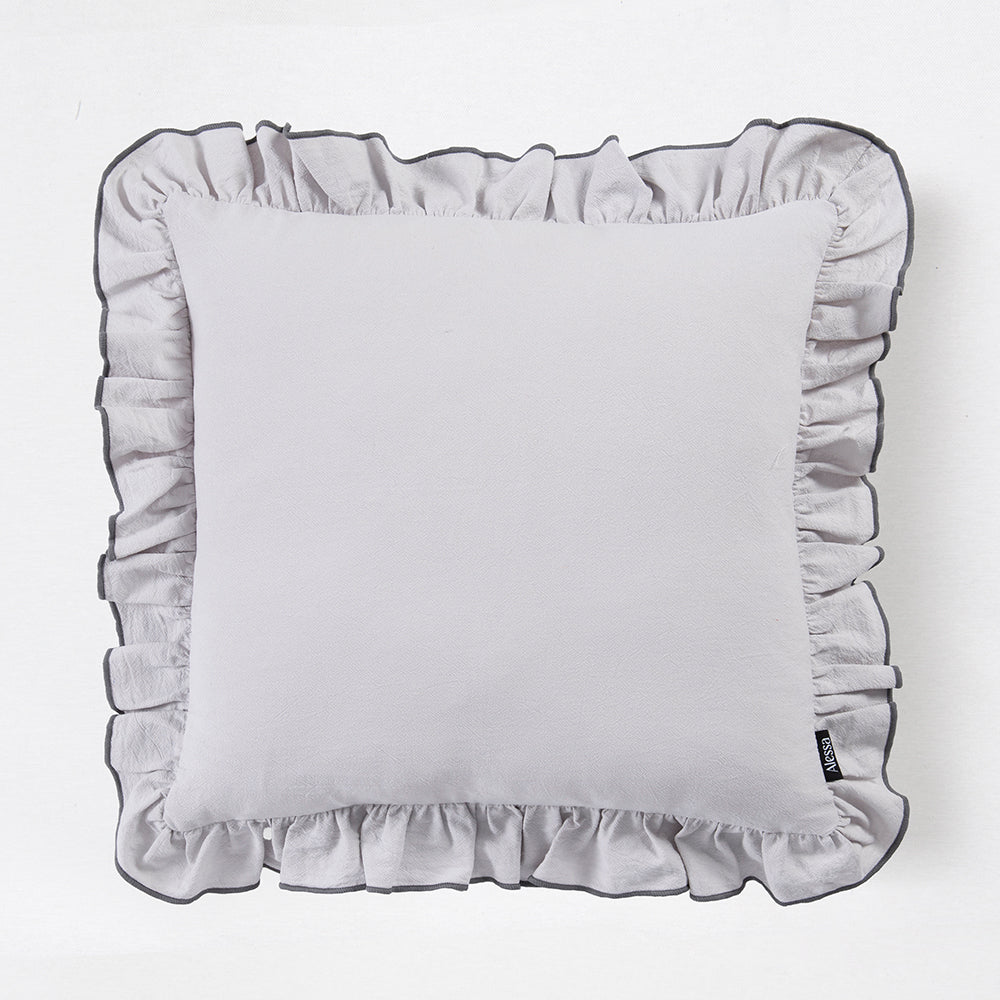 Cojín Vuelos Borde Gris