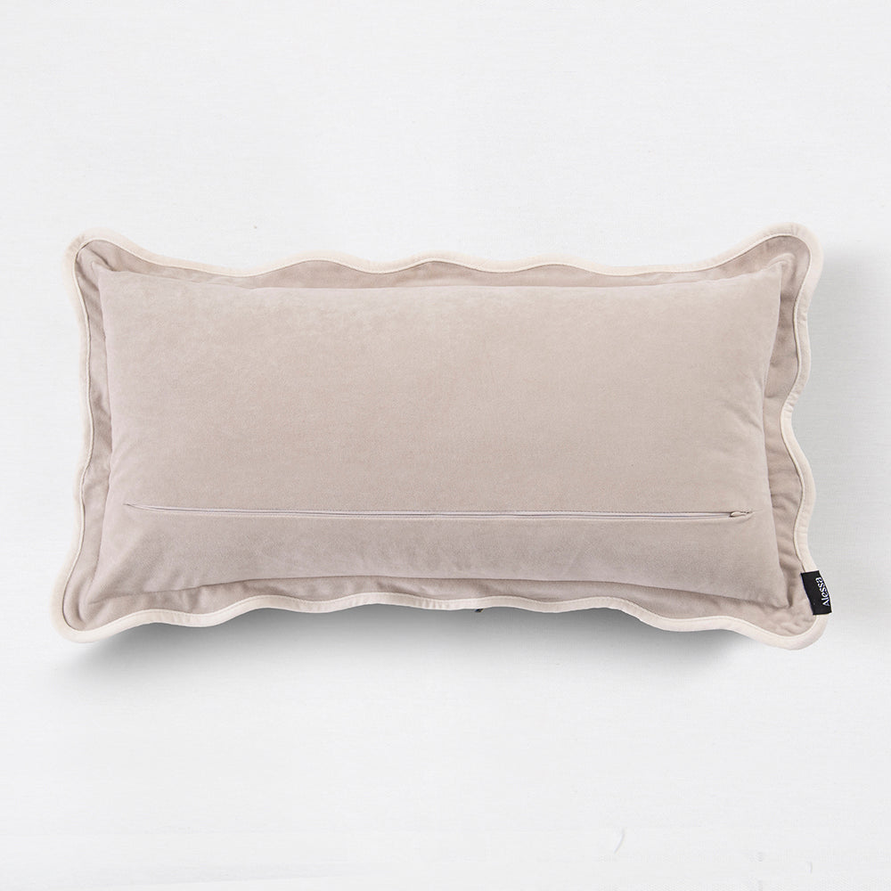 Cojín Scallop Velvet Café