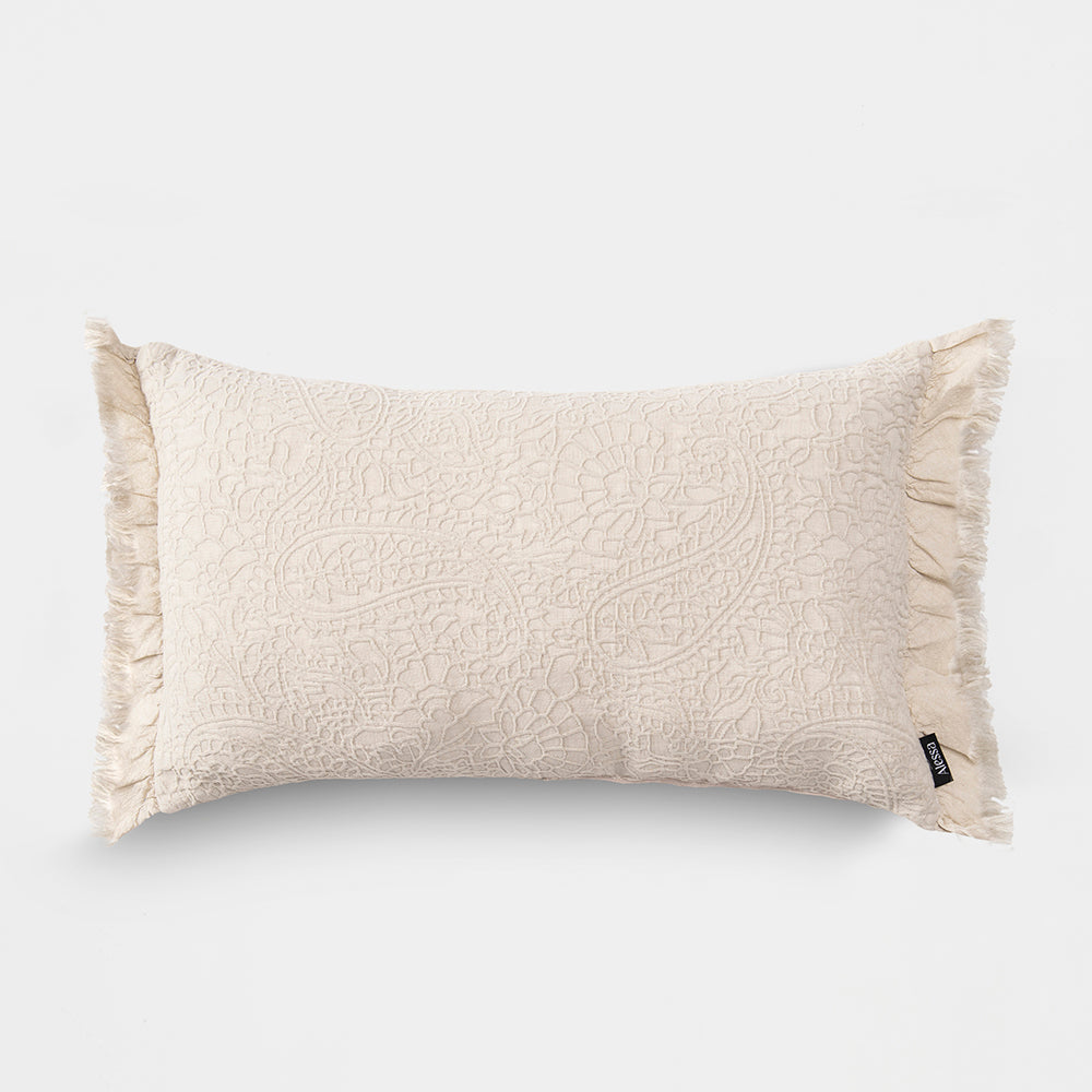 Cojín Jacquard 30x60cm Beige