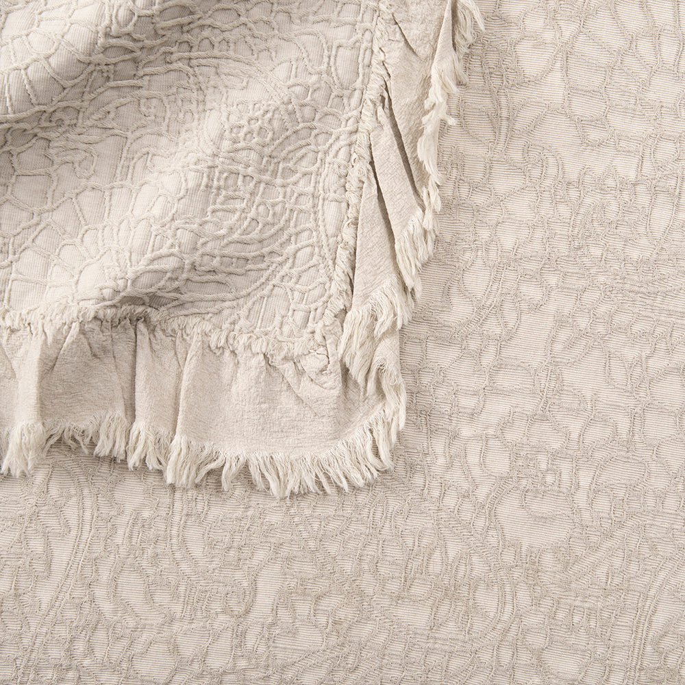 Manta Jacquard Beige