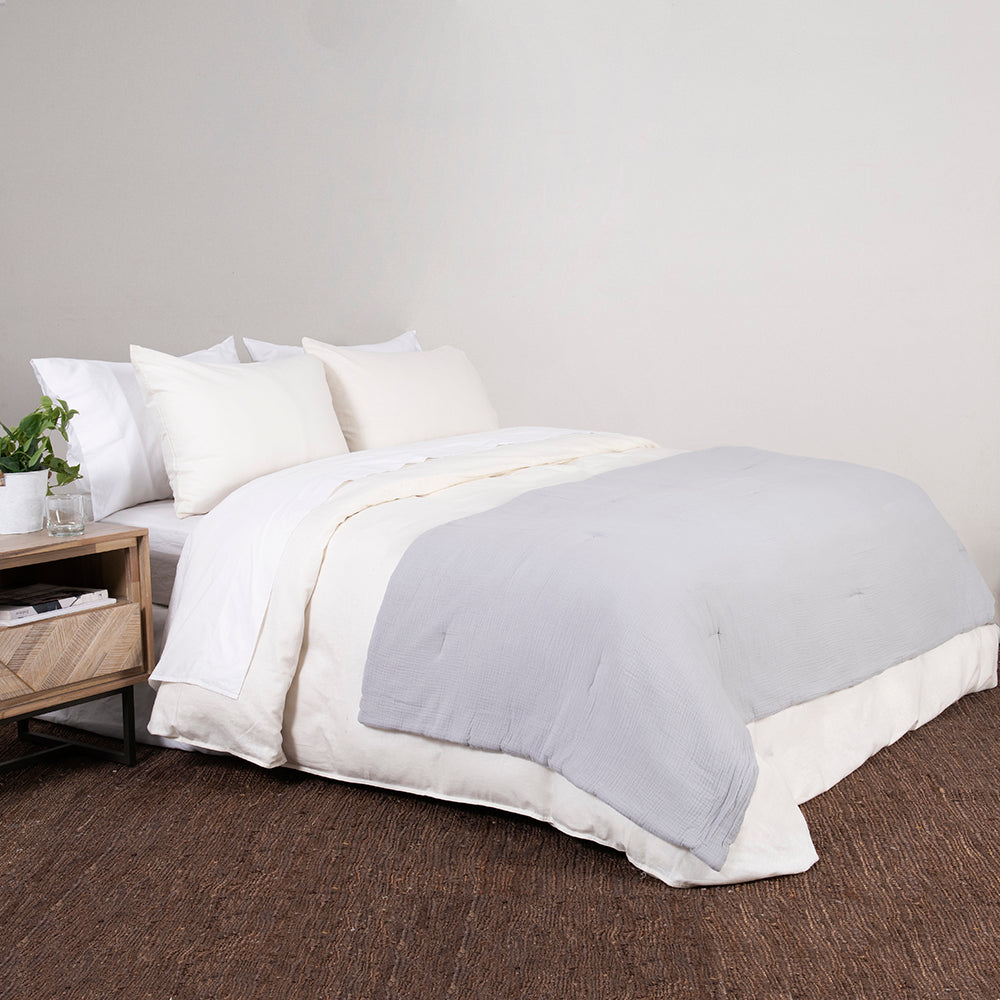 Piecera Muslin 90x230cm Gris