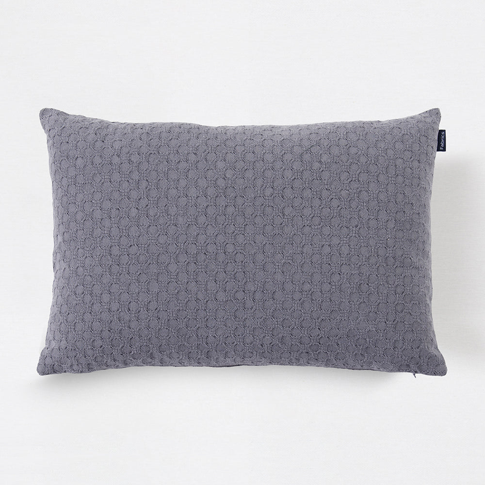 Cojín Jacquard Círculo Gris