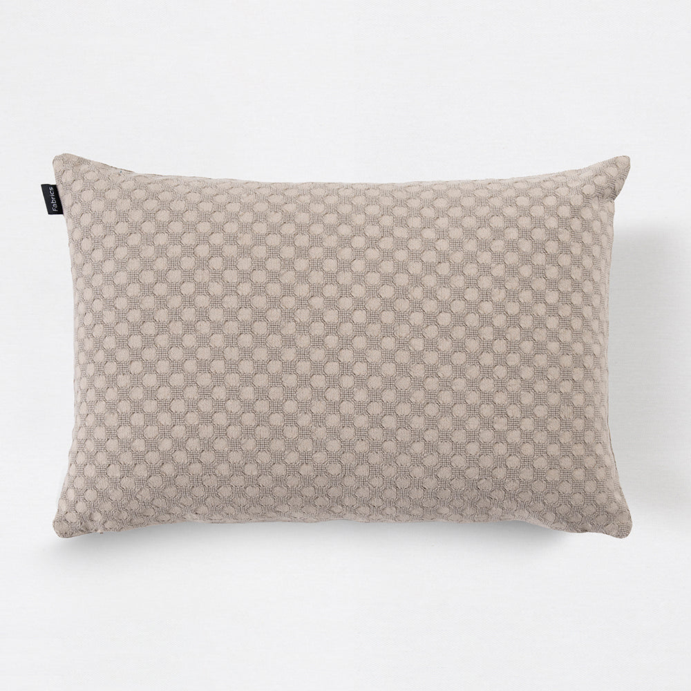 Cojín Jacquard Círculo 40x60cm Visón