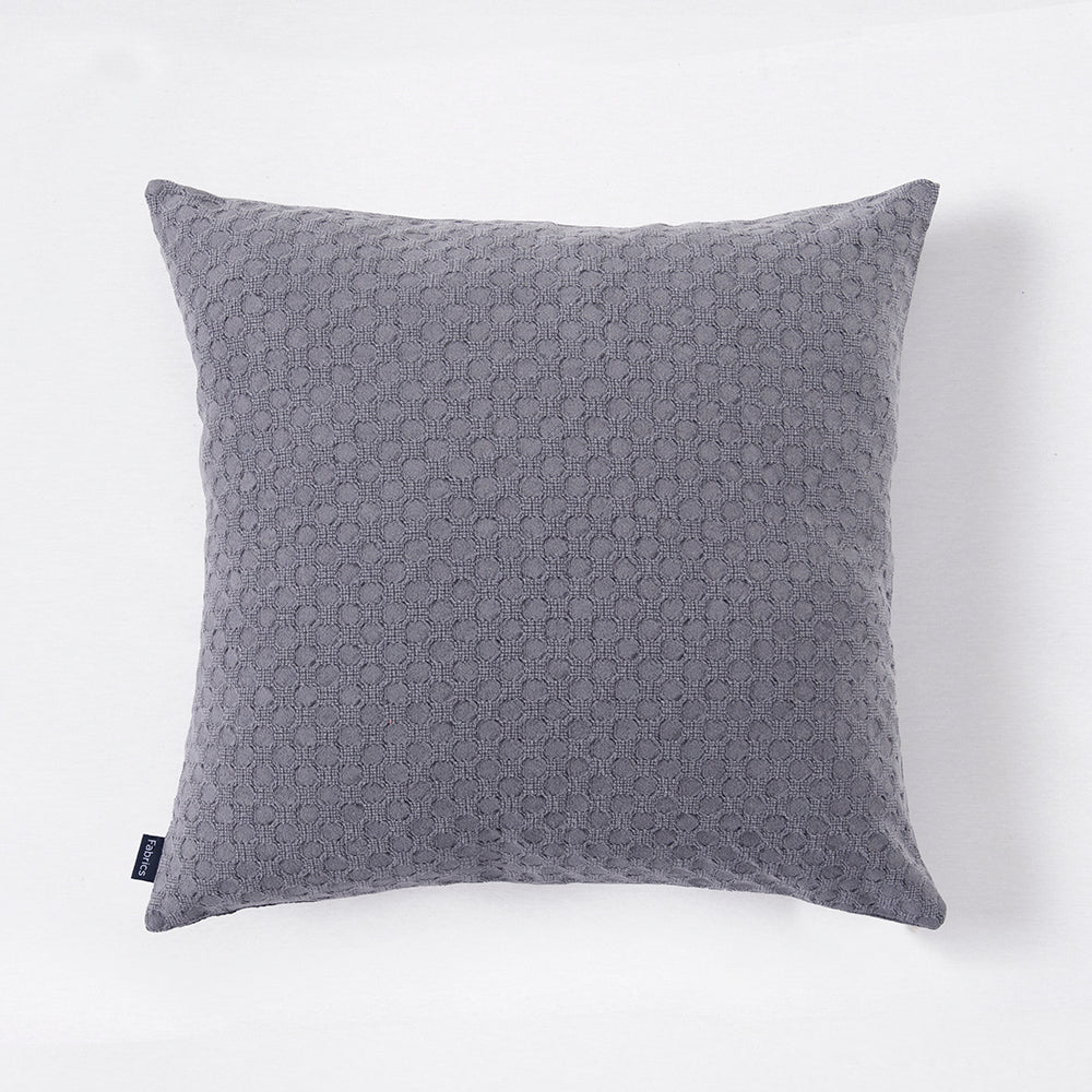 Cojín Jacquard Círculo Gris