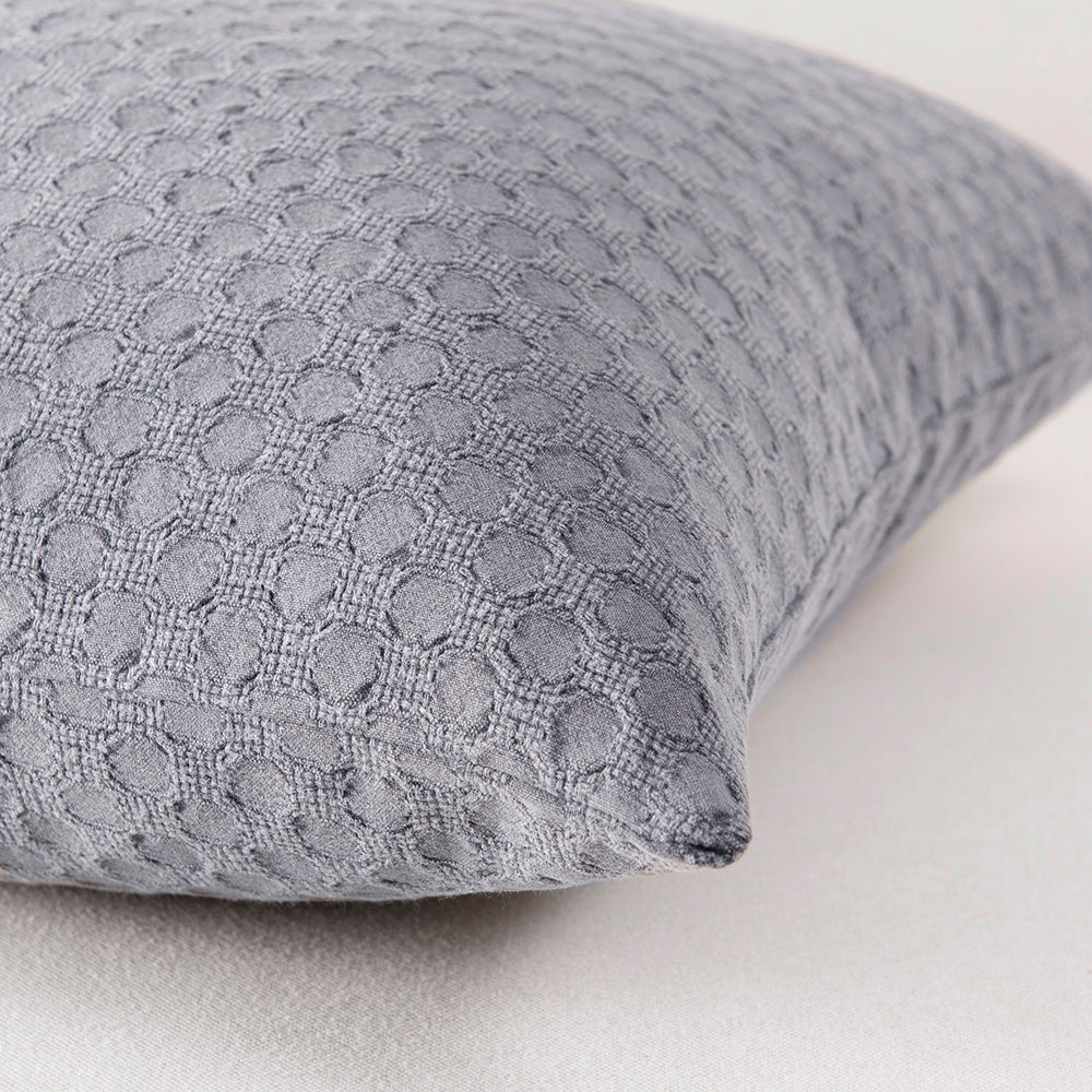 Cojín Jacquard Círculo Gris