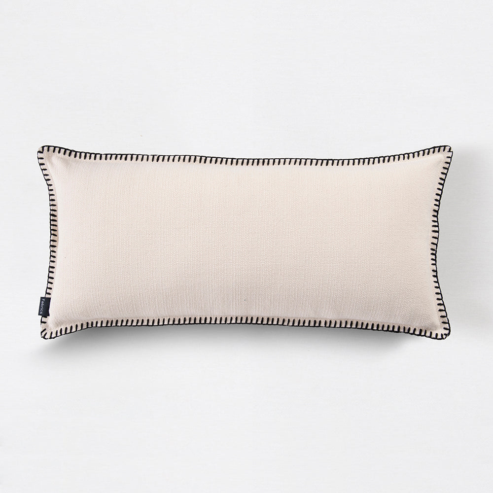 Cojín Festón 30x70cm Crudo