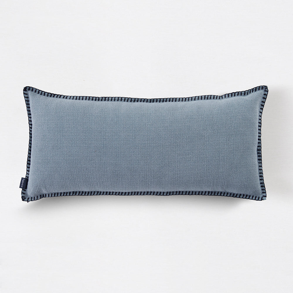 Cojín Festón 30x70cm Petróleo