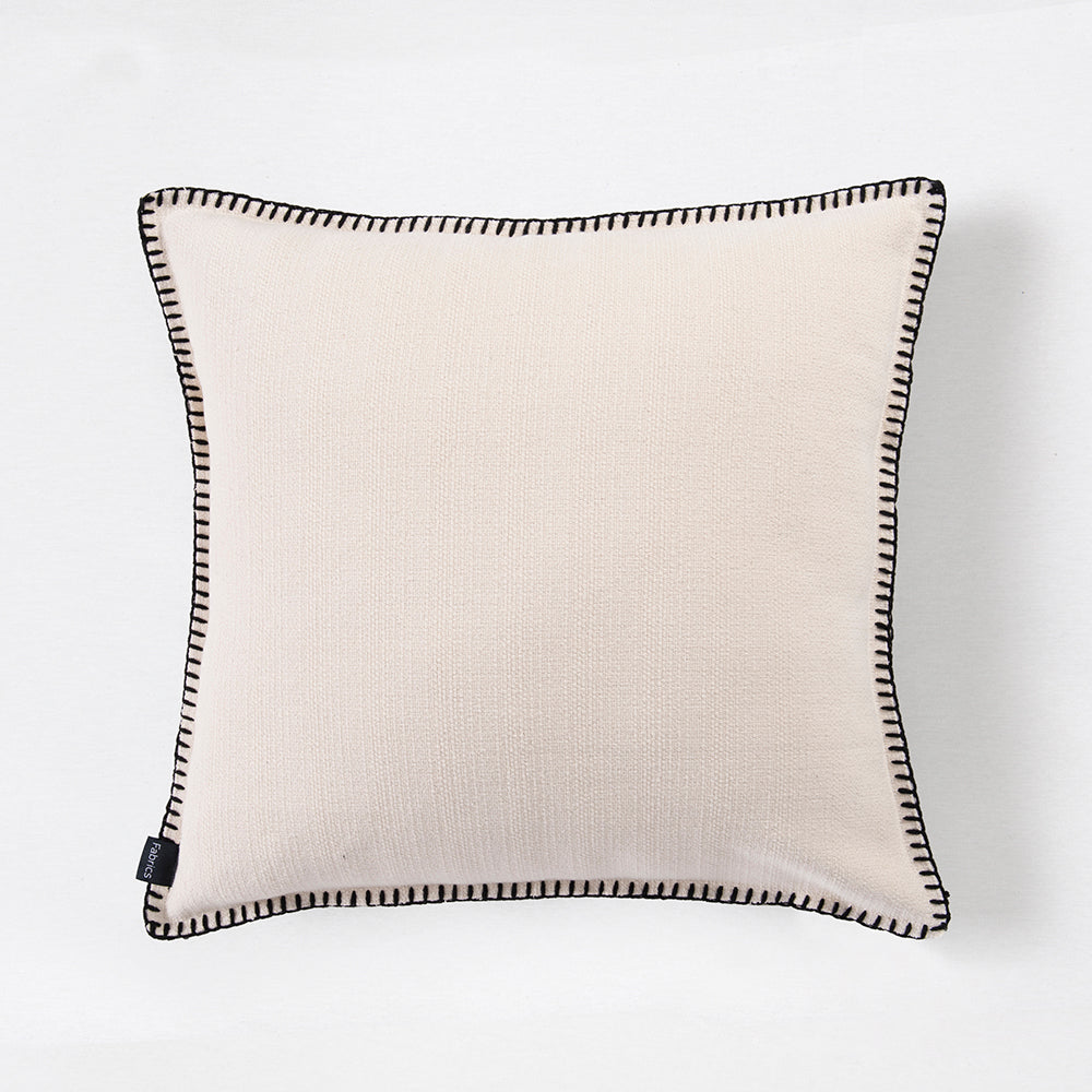 Cojín Festón 50x50cm Crudo