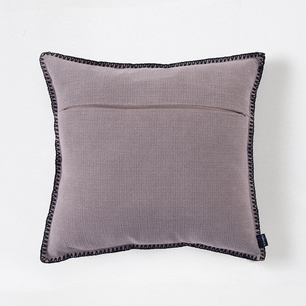 Cojín Festón 50x50cm Taupe