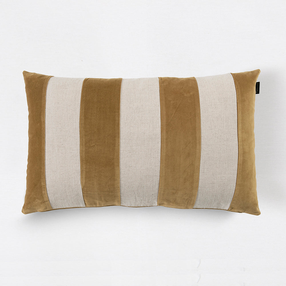 Cojín Patchwork 40x60cm Ocre