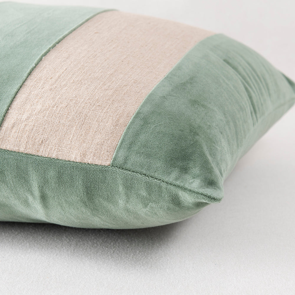 Cojín Patchwork 40x60cm Turquesa