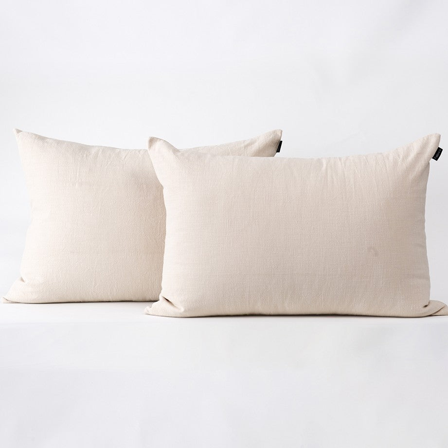 Set 2 Fundas Almohadas 50x70cm Crudo