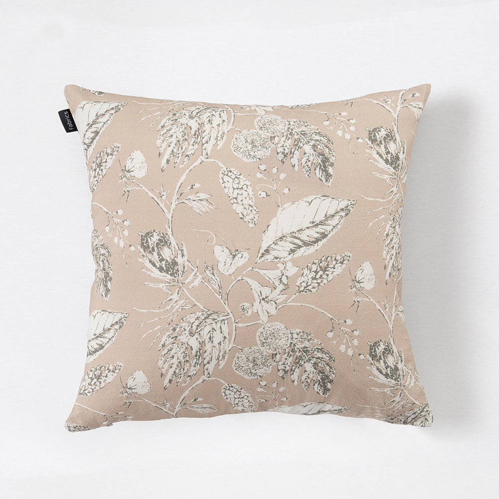 Cojín Estampado Jardín 50x50cm Beige