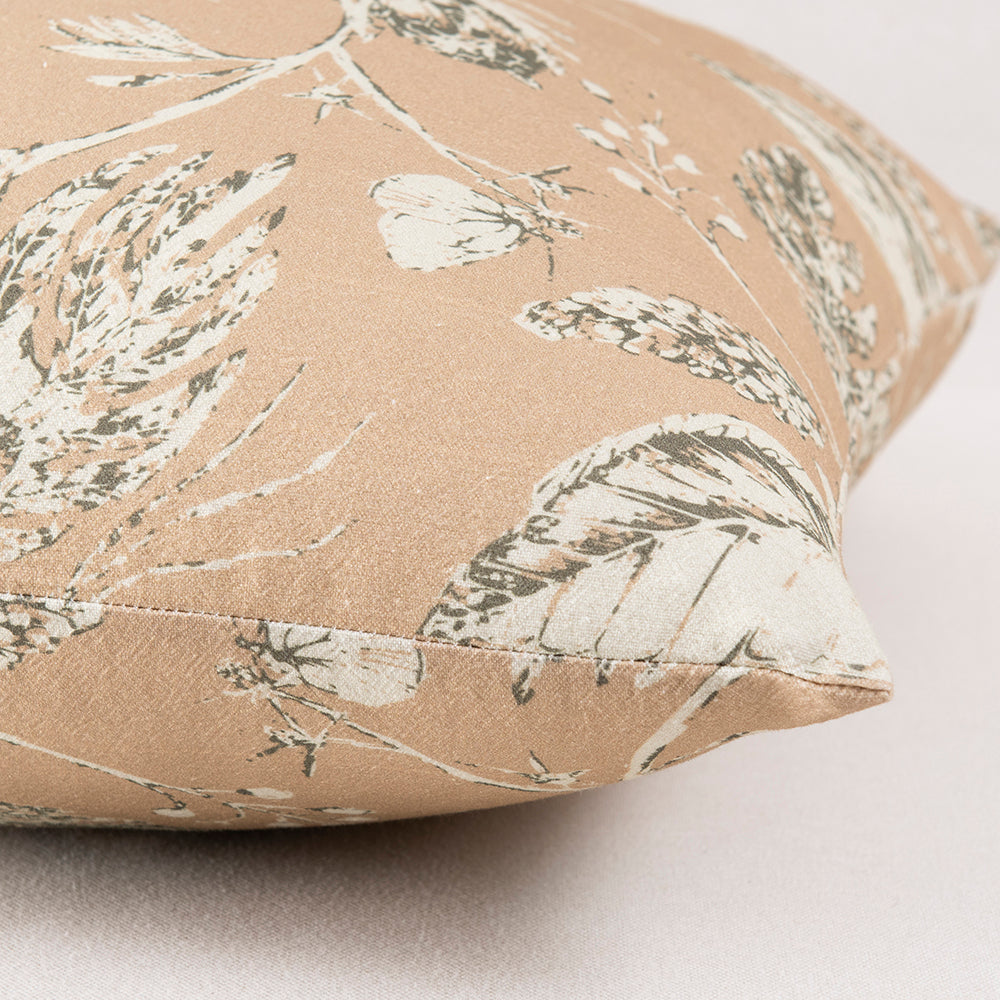 Cojín Estampado Jardín Beige