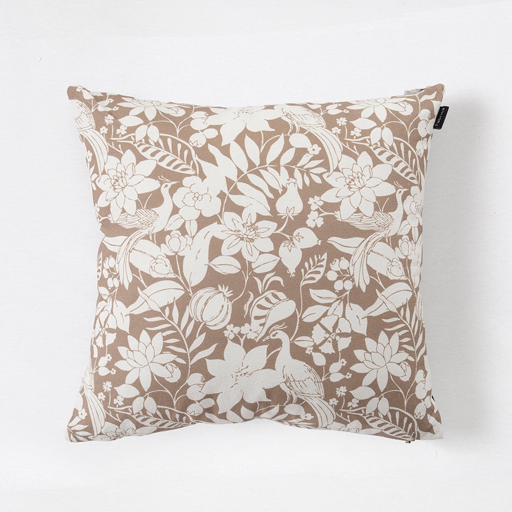 Cojín Estampado Faisán 50x50cm Ocre