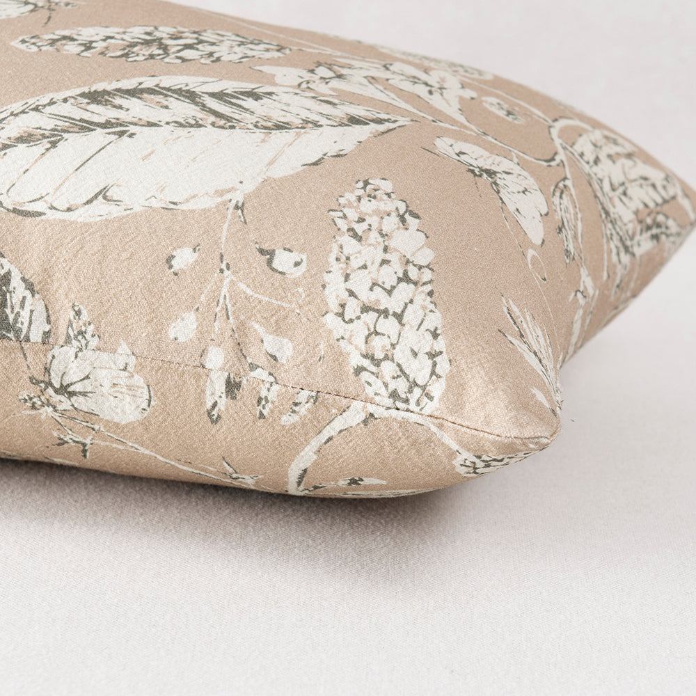 Cojín Estampado Jardín Beige