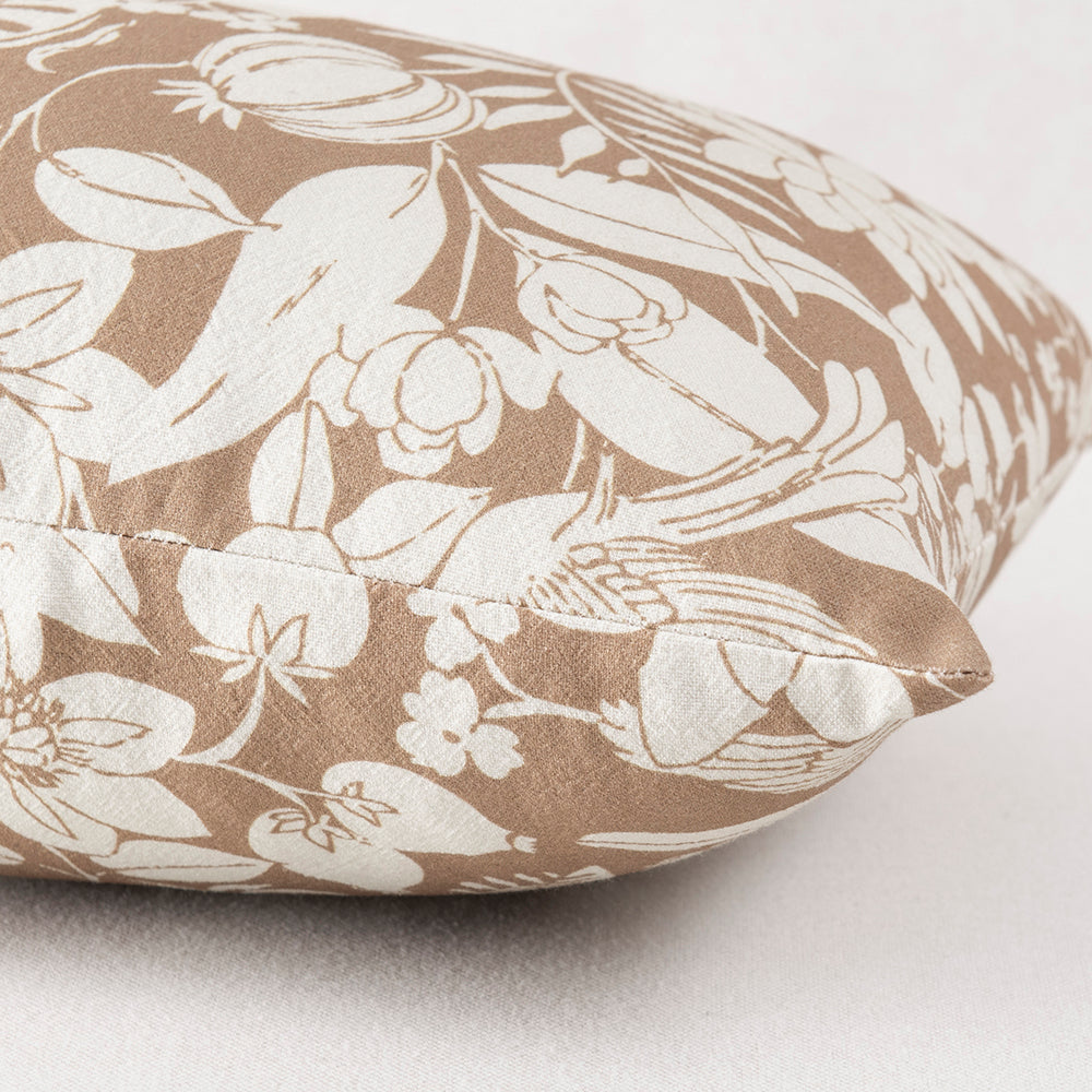 Cojín Estampado Faisán 30x60cm Ocre