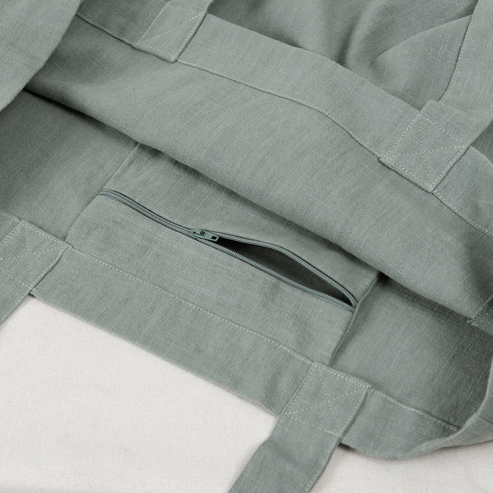 Bolso Lino 40x40cm Turquesa