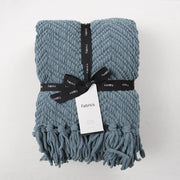 Manta Chunky Zigzag Petróleo