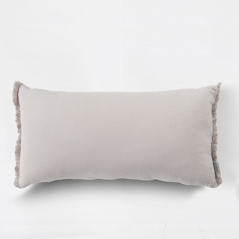 Cojín Muslin Flecos 30x60cm Arena