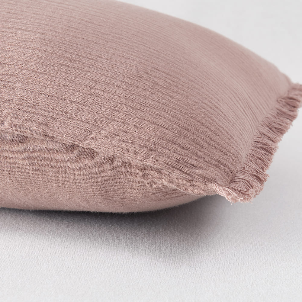Cojín Muslin Flecos 30x60cm Terra