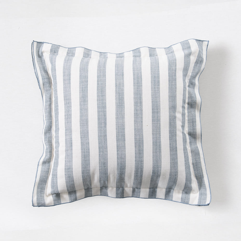 Cojín Líneas Borde 45x45cm Azul