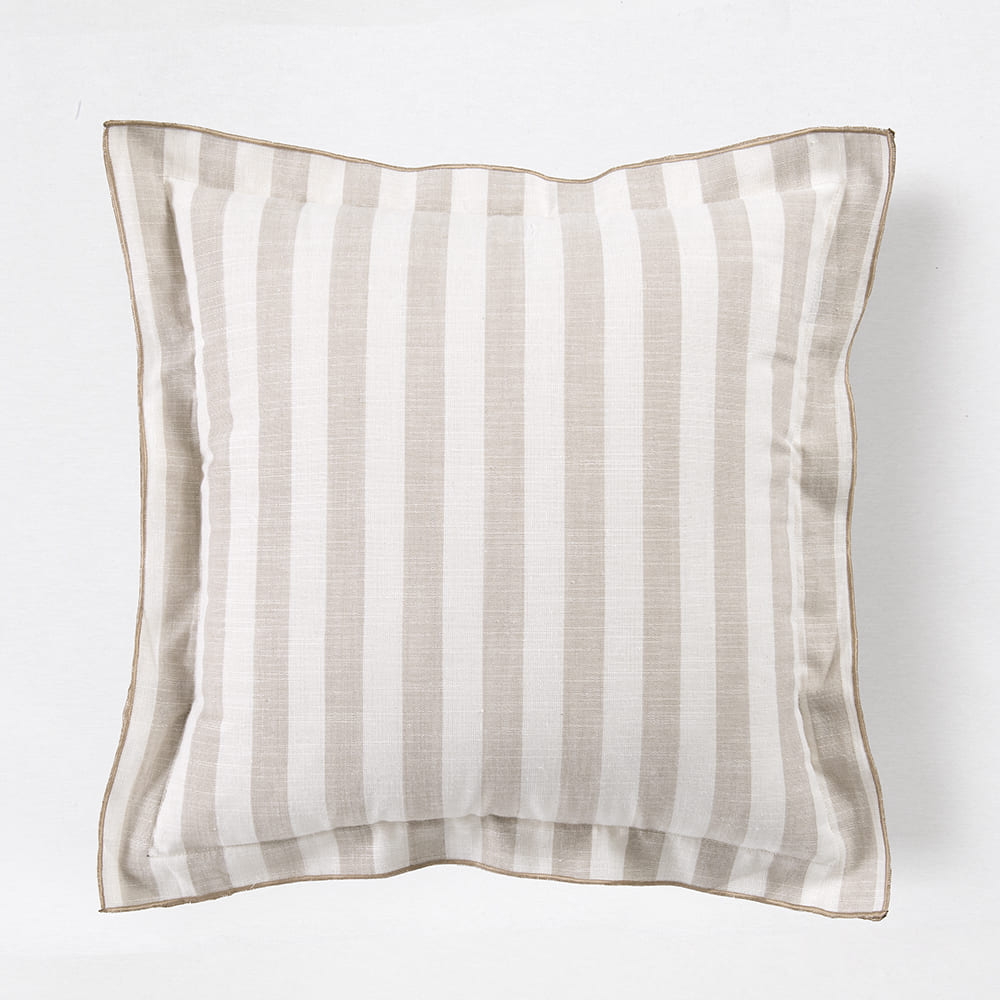 Cojín Líneas Borde 45x45cm Beige