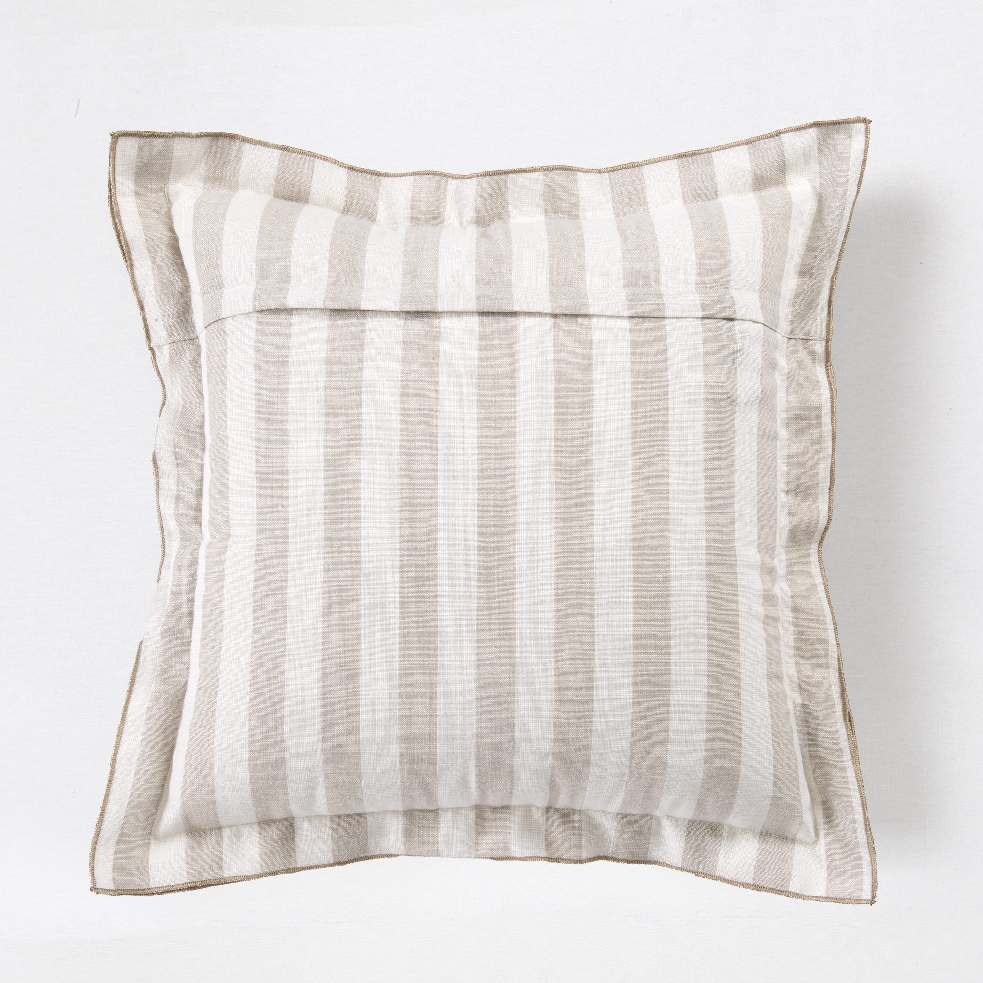 Cojín Líneas Borde 45x45cm Beige