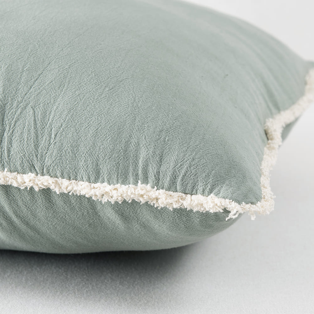 Cojín Botón 45x45cm Agua