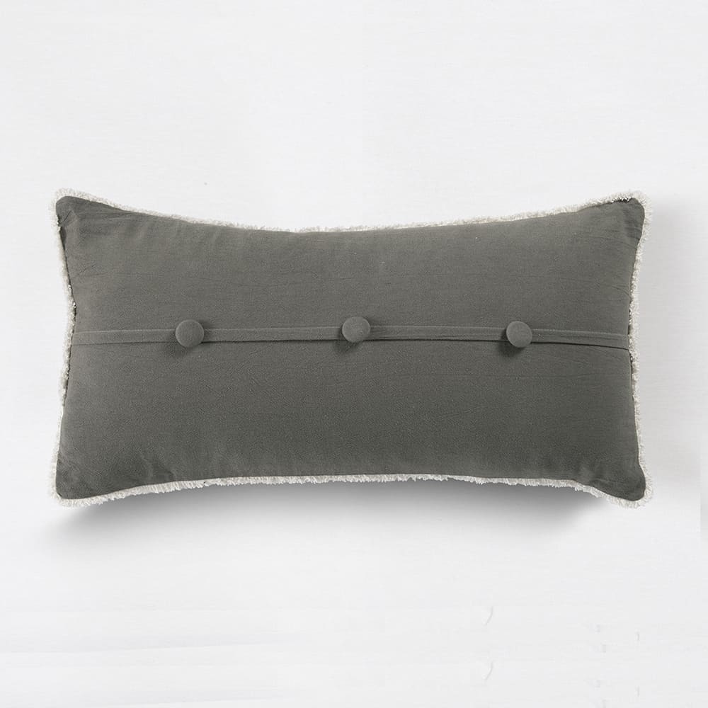 Cojín Botón 30x60cm Verde