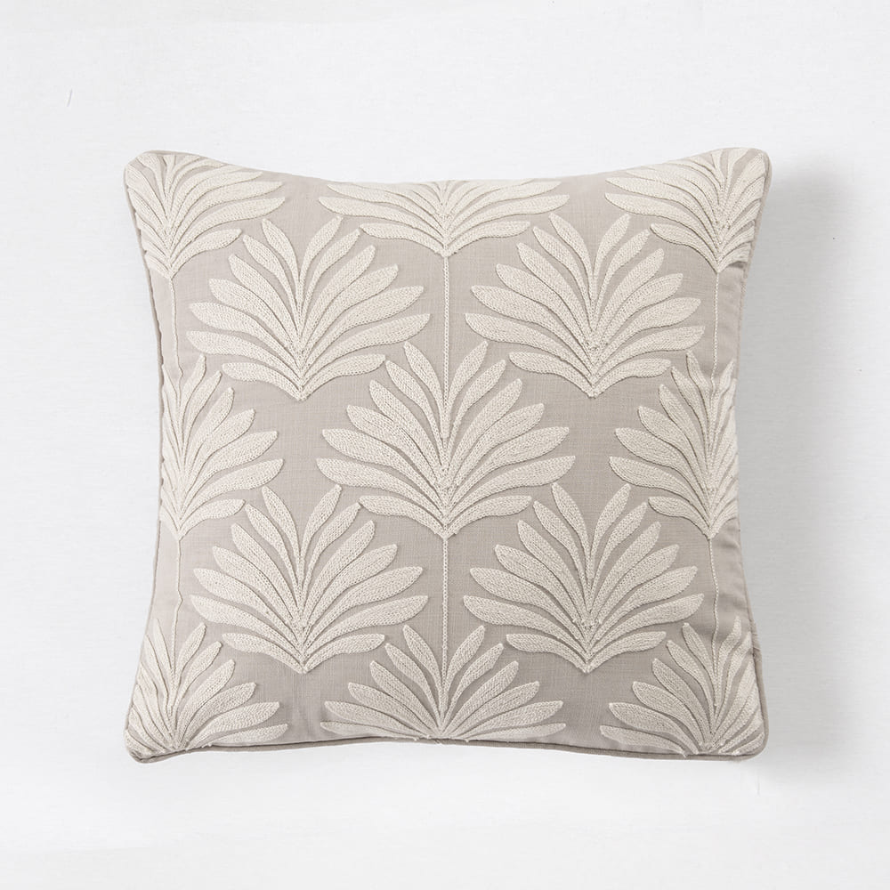 Cojín Bordado Palmas Arena