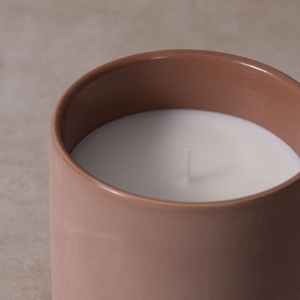 Vela Cerámica S Amber Wood