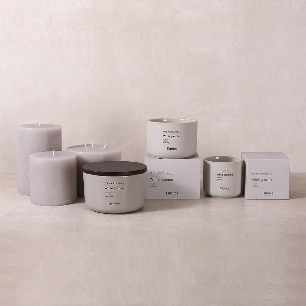 Vela Cerámica S White Jasmine