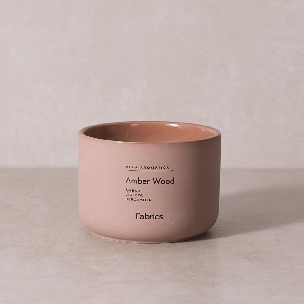 Vela Cerámica M Amber Wood