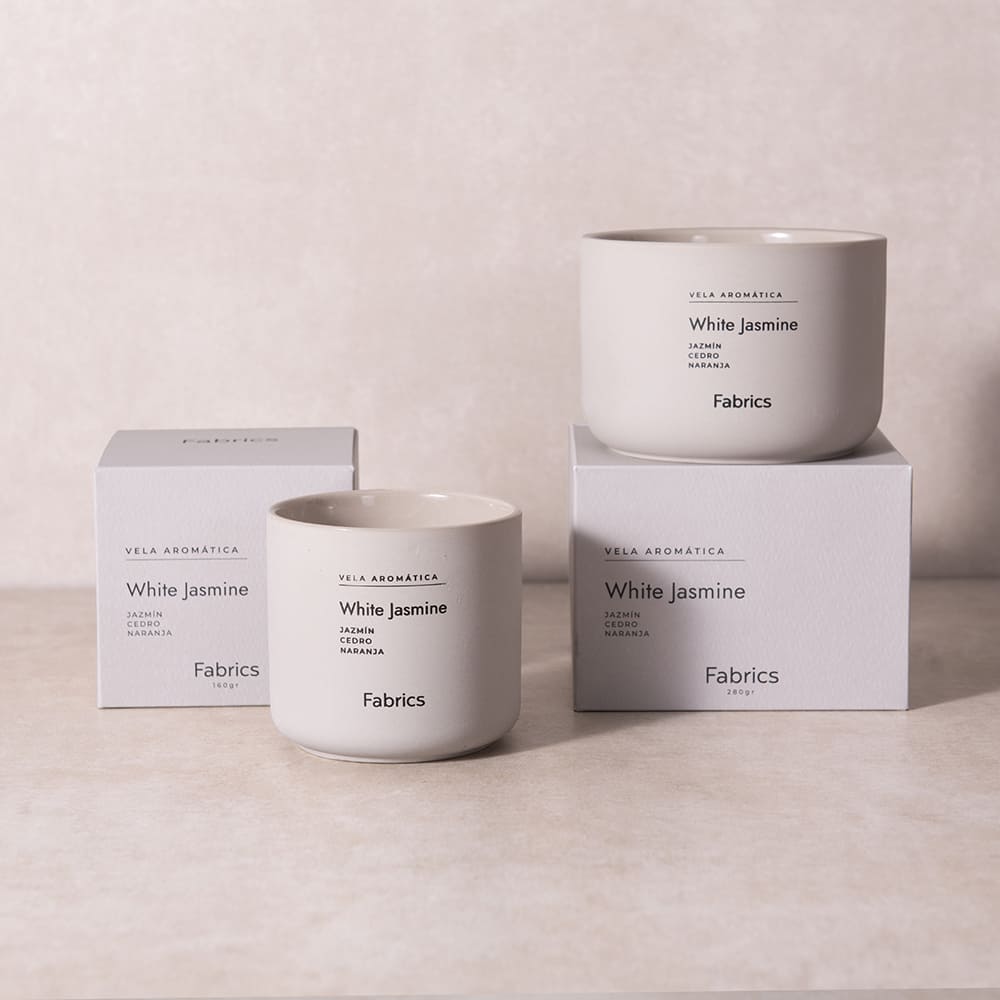 Vela Cerámica M White Jasmine