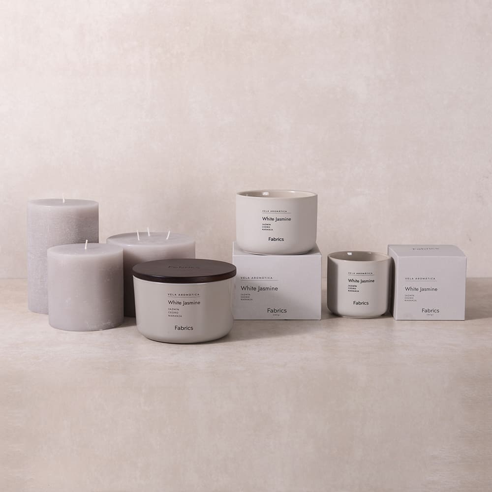 Vela Cerámica M White Jasmine